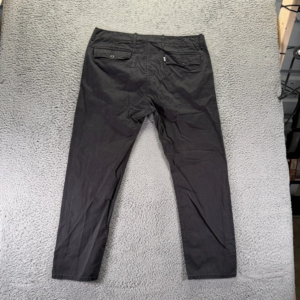 Levi's Pant Mens 38x30 Black Cotton Chino Tapered Business Preppy Career Office